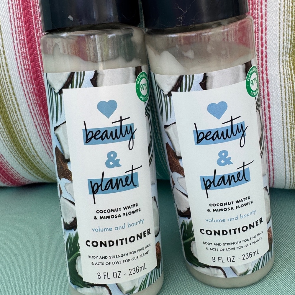 Set of 2 Beauty and Planet Coconut Water & Mimosa Flower Conditioner